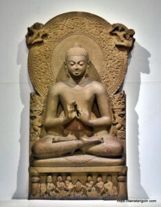 The Dharmachakra Pravartana Buddha a statue of the Buddha from Sarnath Uttar Pradesh India শিব ও বুদ্ধ | ড. আর এম দেবনাথ