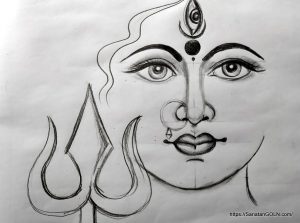 Maa Durga Drawing মা দুর্গা 14 মহালয়া: মহিষাসুরমর্দিনী [ Mahalaya: Mahishasuramardini ]