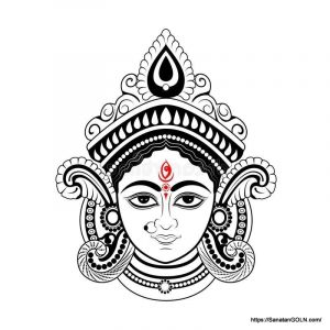 Maa Durga Drawing মা দুর্গা 6 মহালয়া: মহিষাসুরমর্দিনী [ Mahalaya: Mahishasuramardini ]