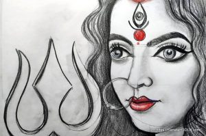 Maa Durga Drawing মা দুর্গা 16 মহালয়া: মহিষাসুরমর্দিনী [ Mahalaya: Mahishasuramardini ]