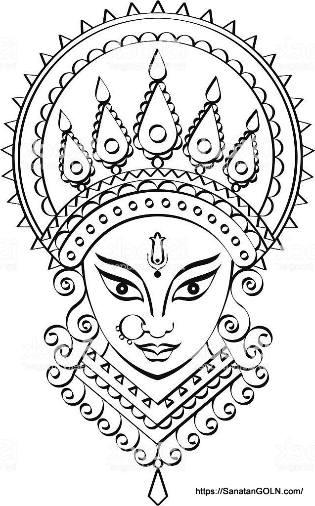 Maa Durga Drawing মা দুর্গা 2 দুর্গা ঠাকুরের ছবি