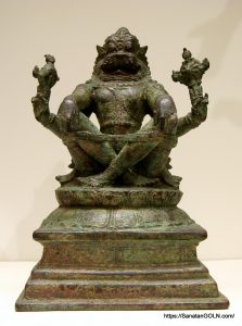 Narasimha, Chola period, 12th -13th century, Tamil Nadu. from Museum Guimet, Paris